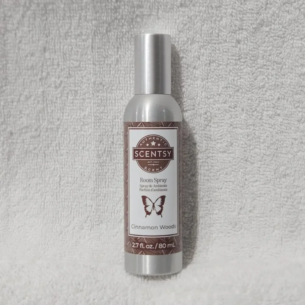 Scentsy Cinnamon Woods Room Spray 2.7 oz 80 mL New